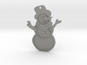 Snowman in Gray PA12 Glass Beads