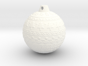 xmas ball  in White Smooth Versatile Plastic
