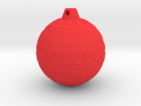 xmas ball  in Red Smooth Versatile Plastic