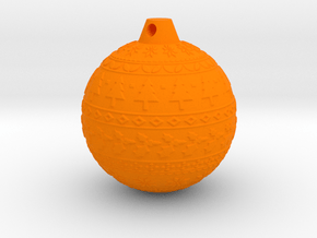 xmas ball  in Orange Smooth Versatile Plastic