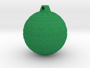 xmas ball  in Green Smooth Versatile Plastic