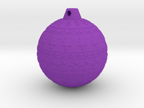 xmas ball  in Purple Smooth Versatile Plastic