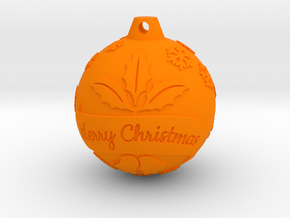 xmas ball  in Orange Smooth Versatile Plastic