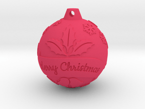 xmas ball  in Pink Smooth Versatile Plastic