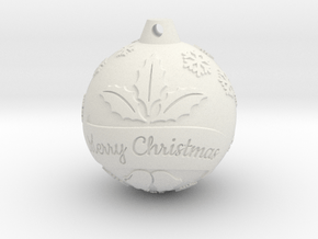 xmas ball  in White Natural TPE (SLS)