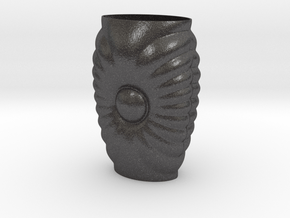 Vase 757 in Dark Gray PA12 Glass Beads
