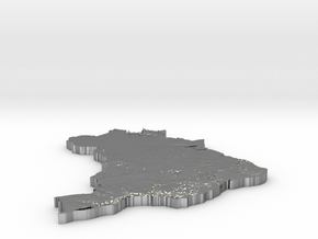 Brazil_Heightmap in Natural Silver