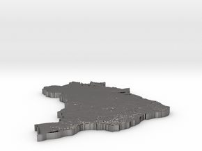 Brazil_Heightmap in Processed Stainless Steel 316L (BJT)