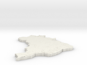 Brazil_Heightmap in White Natural TPE (SLS)
