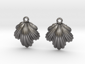 Seashell Earrings in Processed Stainless Steel 17-4PH (BJT)