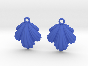 Seashell Earrings in Blue Smooth Versatile Plastic