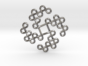 Tetraskelion Knot in Processed Stainless Steel 17-4PH (BJT)