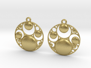 ApoEarrings in Natural Brass