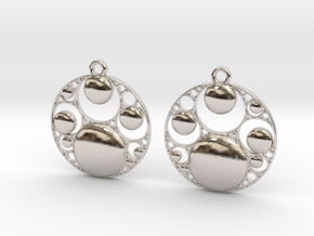 ApoEarrings in Rhodium Plated Brass