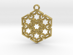 Starry_Pendant in Natural Brass