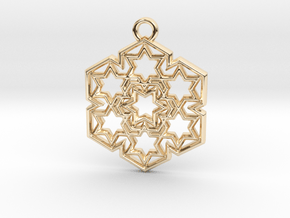 Starry_Pendant in 14k Gold Plated Brass