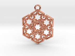 Starry_Pendant in Polished Copper