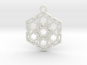 Starry_Pendant in White Natural TPE (SLS)