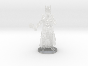 Sauron 15mm miniature model fantasy dnd rpg evil in Clear Ultra Fine Detail Plastic