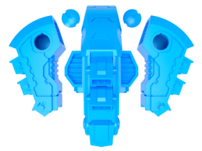 Standard Mech Triple Thrusters - Alpha Style in Tan Fine Detail Plastic