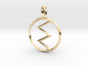 Rune Sowilo in 14k Gold Plated Brass
