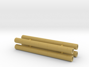 1/64th 12 inch x 12 foot long Culvert pipes in Tan Fine Detail Plastic