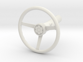 Jeep Scrambler Steering Wheel in White Natural Versatile Plastic