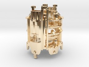 KR SKOLL - MASTER CHASSIS - PART3 in 14k Gold Plated Brass