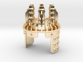 KR SKOLL - MASTER CHASSIS - PART10 in 14k Gold Plated Brass