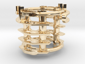 KR SKOLL - MASTER CHASSIS - PART5 in 14k Gold Plated Brass