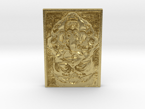The Ingot of the Golden Age by King of Kings Kin in Natural Brass