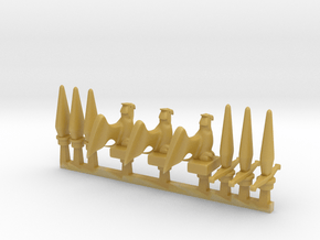 9 x Pike Eagle Spike in Tan Fine Detail Plastic: d3