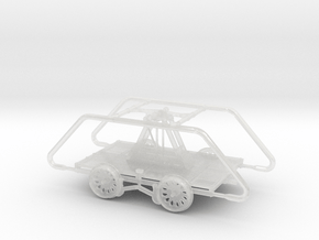 HO Scale Sheffield No 9 Standard Gauge Handcar in Clear Ultra Fine Detail Plastic