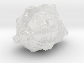 (MMch) Invisible Hand's Escape Pod in Clear Ultra Fine Detail Plastic