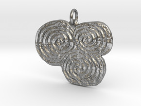 Newgrange Pendant in Natural Silver