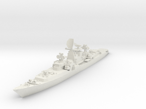 1/700 Soviet Kresta 2 class cruiser in White Natural Versatile Plastic