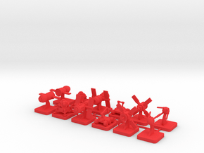 custom order, space program minis 12-set in Red Processed Versatile Plastic