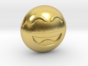 Emoji in Polished Brass