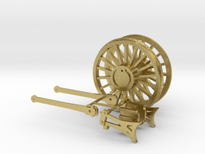 00 Scale LNWR Crampton Motion V3 in Natural Brass