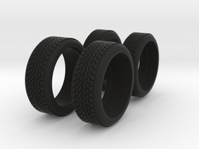 Earthrise Bluestreak Tires (No Wheels) in Black Smooth Versatile Plastic