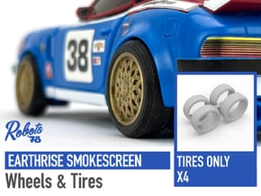 Earthrise Smokescreen Tires (No Wheels) in White Natural Versatile Plastic
