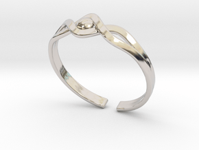 Twisted in Rhodium Plated Brass