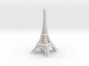 Eiffel Tower in White Natural Versatile Plastic