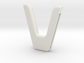Joy-Con Grip with Strap Storage
 in White Natural Versatile Plastic