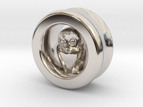 Owl Gauge, 1" in Platinum