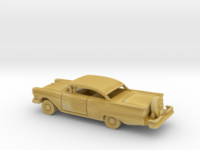 1/87 1957 Ford Fairlane Coupe w Cont Kit in Tan Fine Detail Plastic