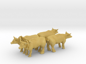 1-72nd Scale Oxen Set in Tan Fine Detail Plastic