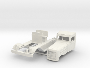 1/64th 1940's Federal 600 series truck cab in White Natural Versatile Plastic