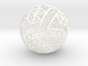 Grid Bulb II in White Smooth Versatile Plastic