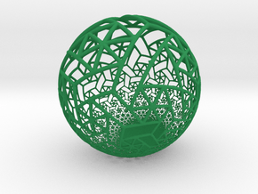 Grid Bulb II in Green Smooth Versatile Plastic